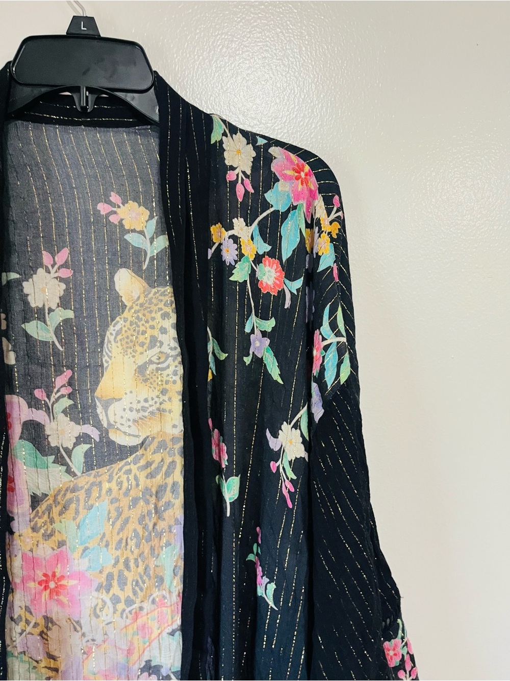 SPELL & The Gypsy Collective Jimi Midi Robe Charcoal Kimono OS - Picture 8 of 15